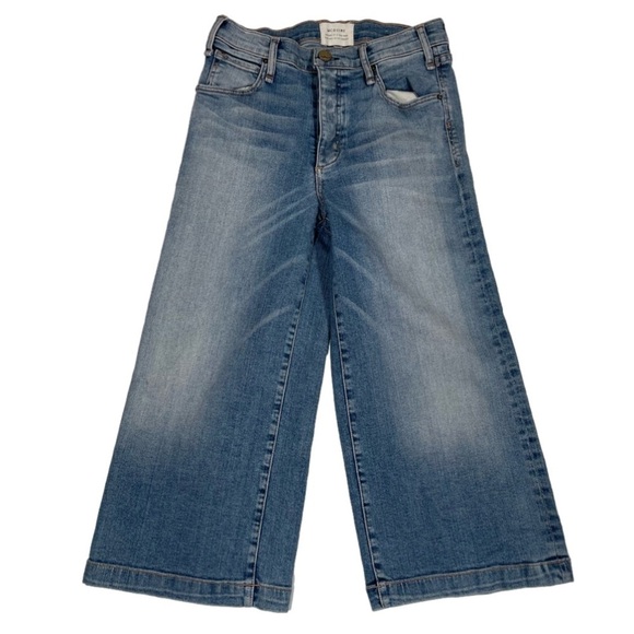 MCGUIRE Jeans Bessette Cropped Wide Leg Culotte Jean size 26 Blue - Picture 4 of 10